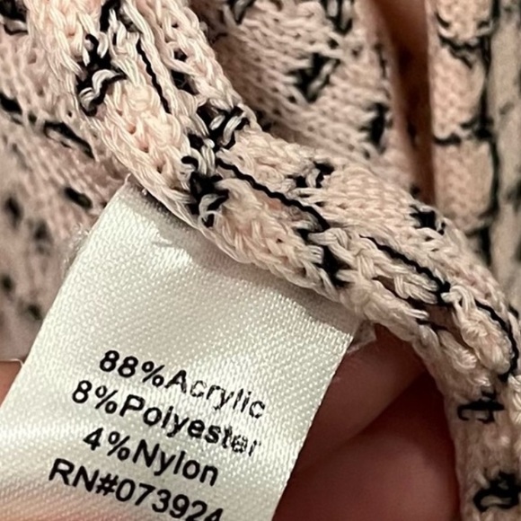 Ming Wang Textured Knit Cardigan Sweater Jacket Blazer Notch Collar Sz 2x - Picture 5 of 7